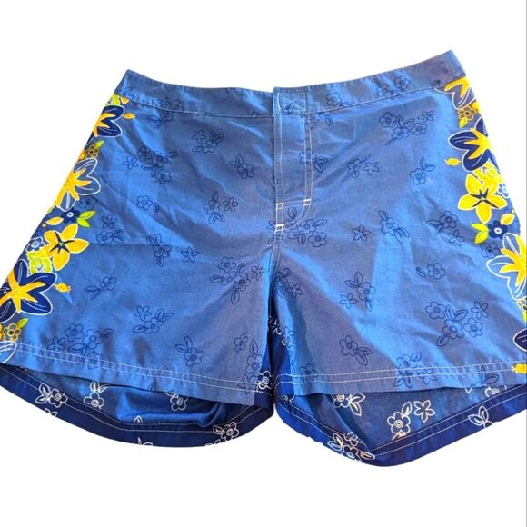 Vintage SO Y2K woman's floral print board swim shorts size medium - Picture 1 of 8